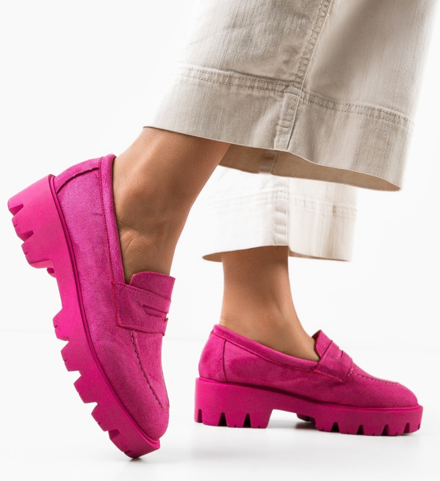 Pantofi Casual dama Gyna Fuchsia - Img 5