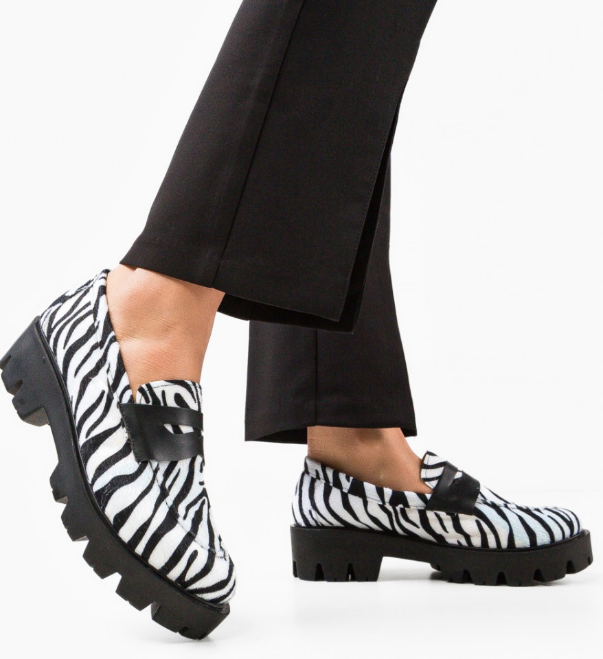 Pantofi Casual dama Kardy Zebra - Img 6