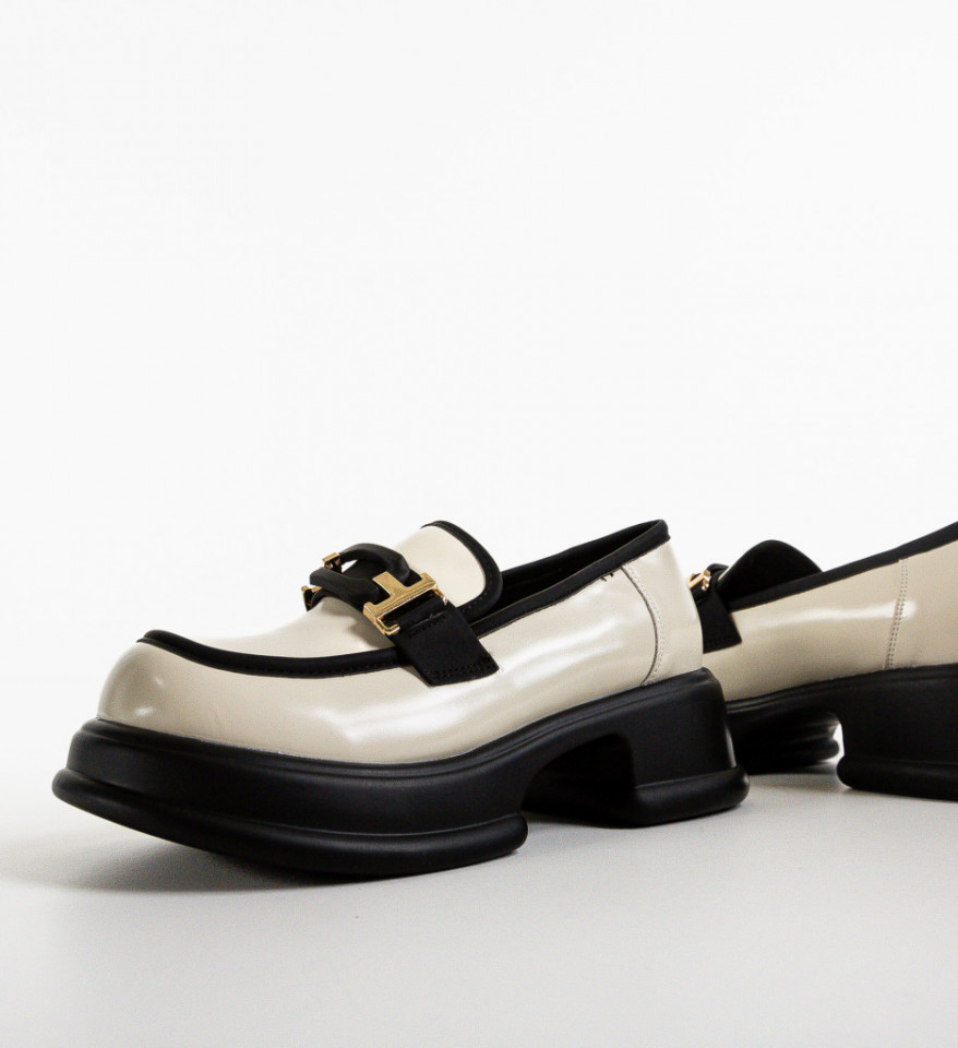Pantofi Casual dama Maltek Bej - Img 3