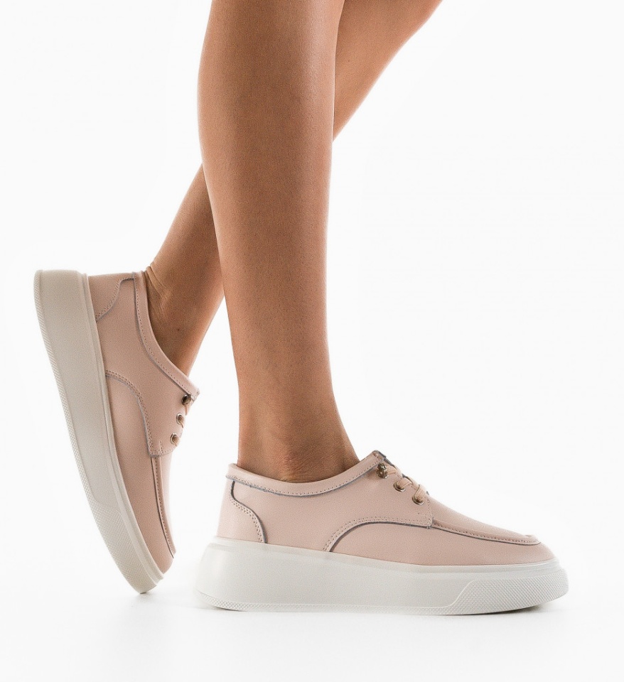 Pantofi Casual dama Naenia Roz - Img 4