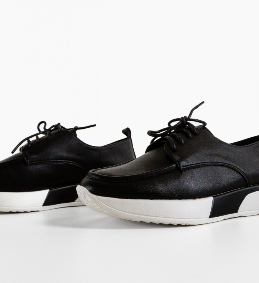 Pantofi casual dama Rhine Negre - Img 3
