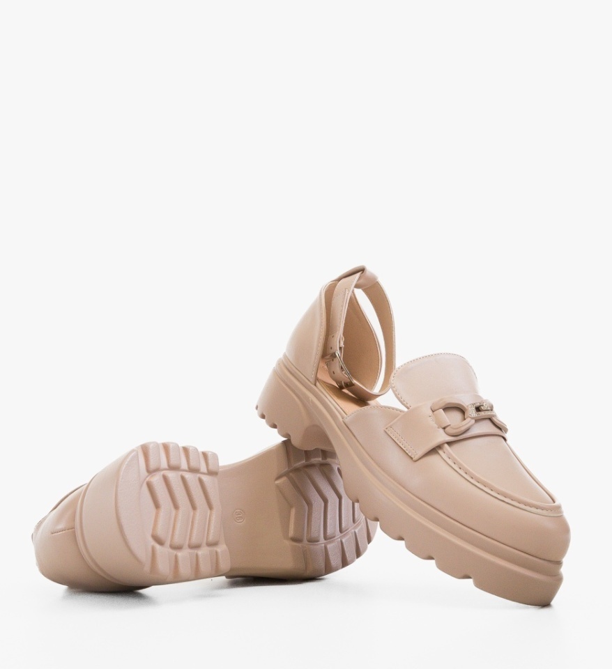 Pantofi casual dama Rightte Bej - Img 2