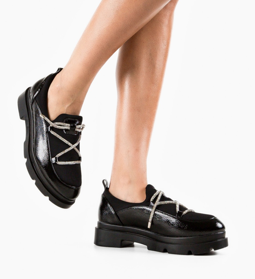 Pantofi Casual dama Stayli Negri - Img 5