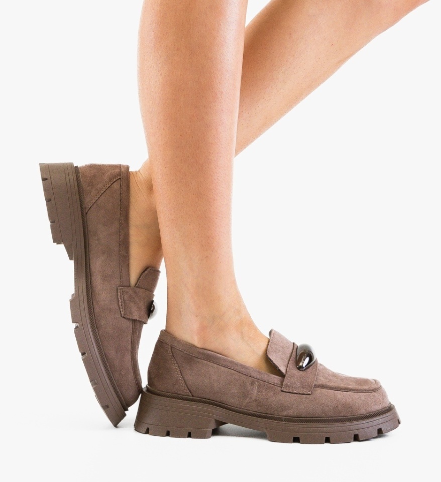 Pantofi casual dama Torant Khaki - Img 5