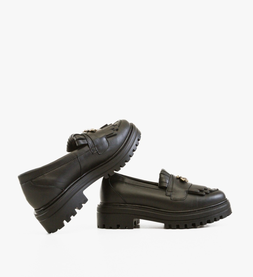 Pantofi casual dama Zenin Negri - Img 5