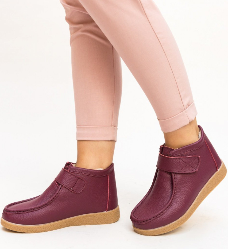 Pantofi Casual Debir Grena - Img 7