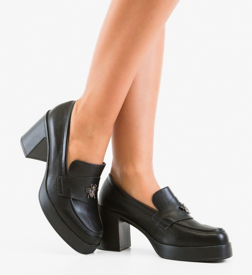 Pantofi Casual Diamus Negri - Img 6