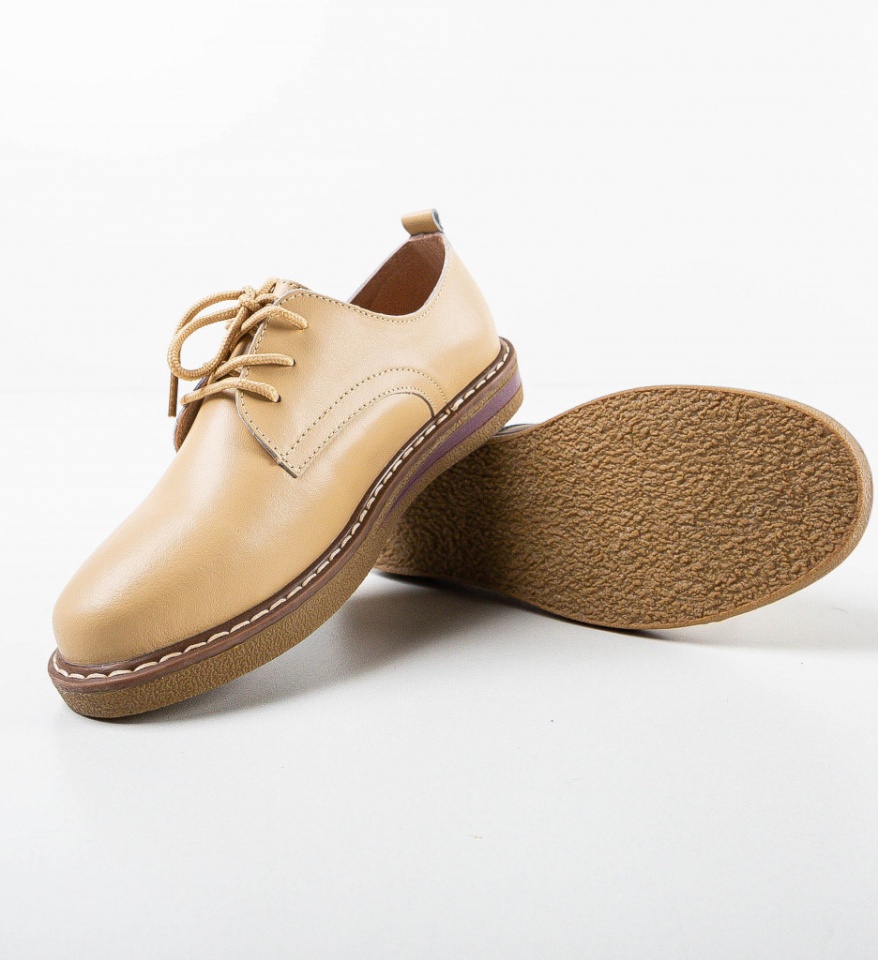 Pantofi Casual Doria Bej - Img 4