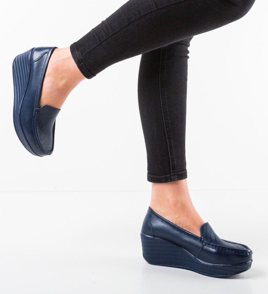 Pantofi Casual Ely Bleumarin - Img 5