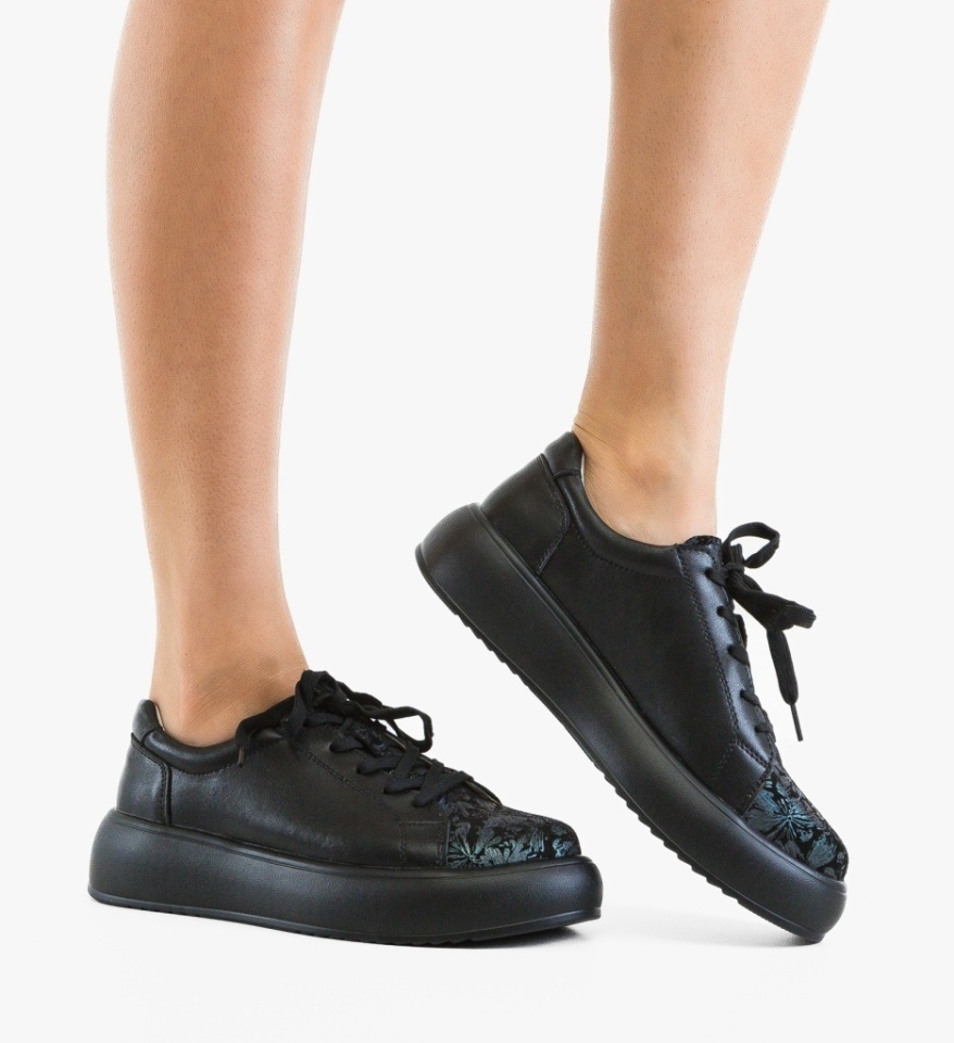 Pantofi Casual Floray Negri - Img 2
