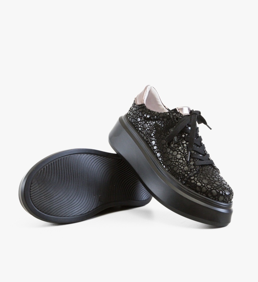 Pantofi Casual Ganey Negri - Img 4