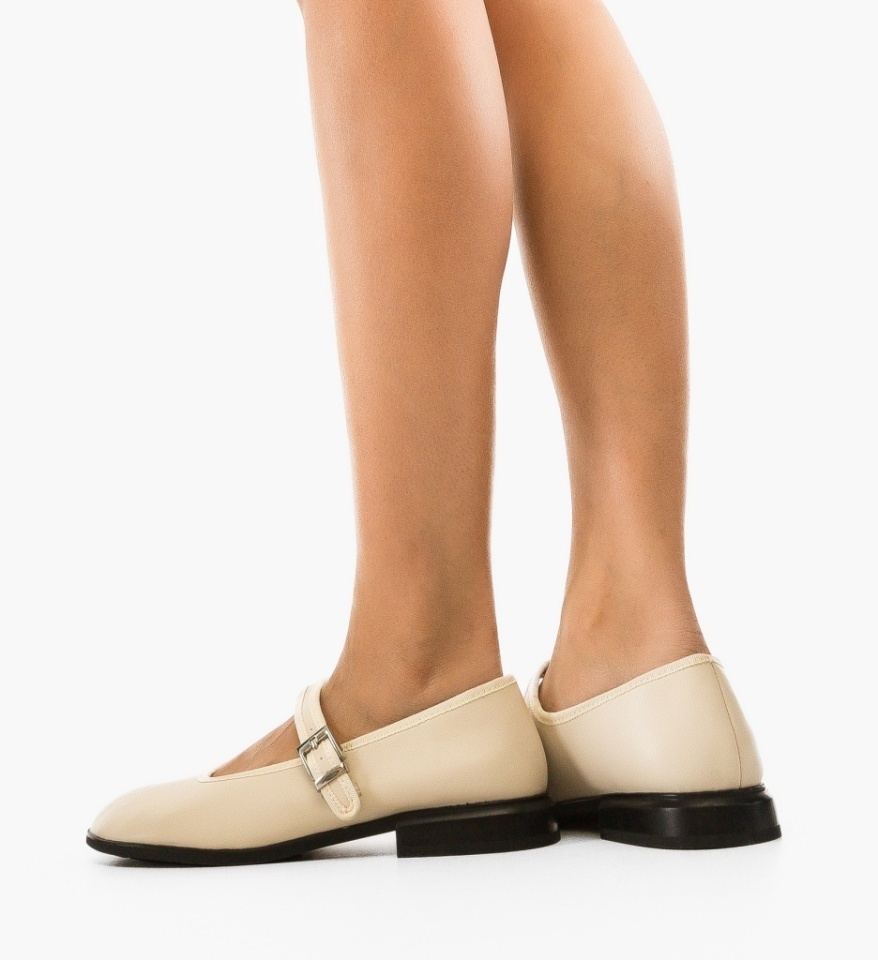 Pantofi Casual Greta Bej - Img 4
