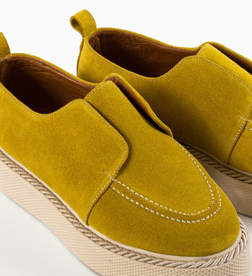 Pantofi Casual Hanter Galbeni - Img 3