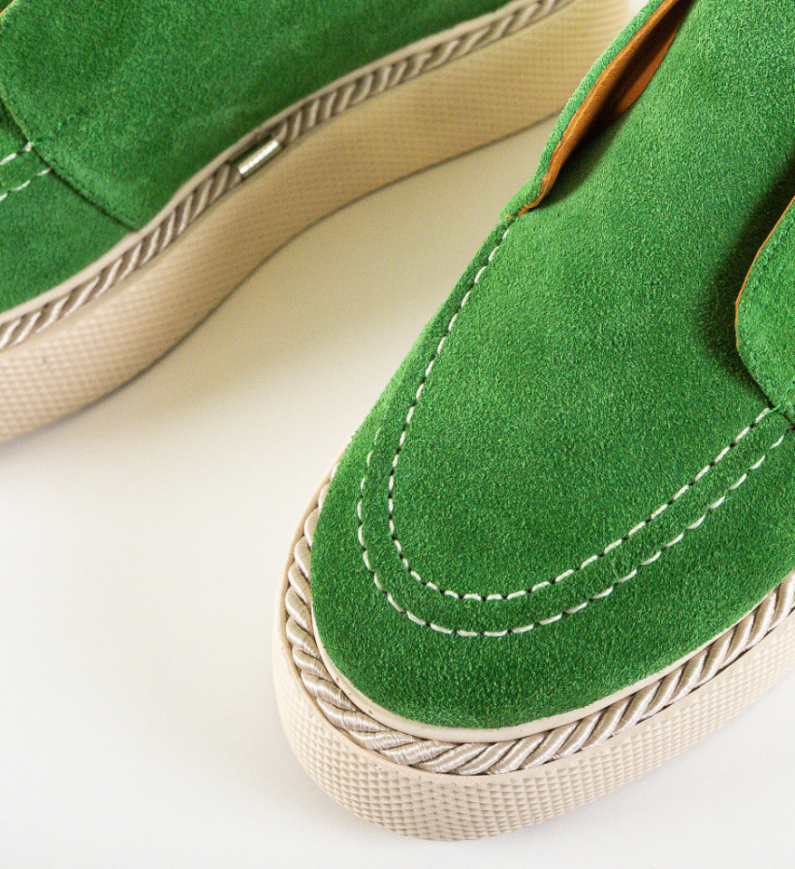 Pantofi Casual Hanter Verzi - Img 4