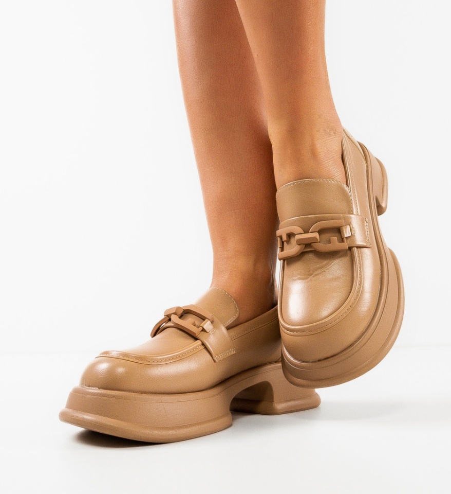 Pantofi Casual Herek Bej - Img 6