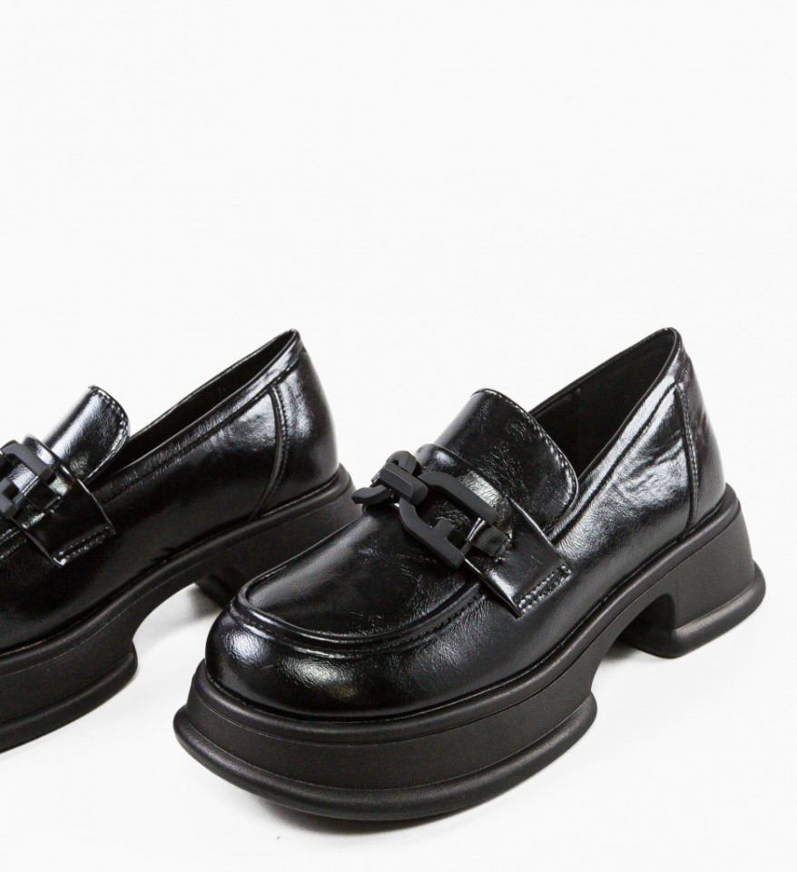 Pantofi Casual Herek Negri - Img 3