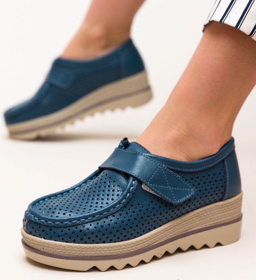 Pantofi Casual Histria Albastri - Img 11