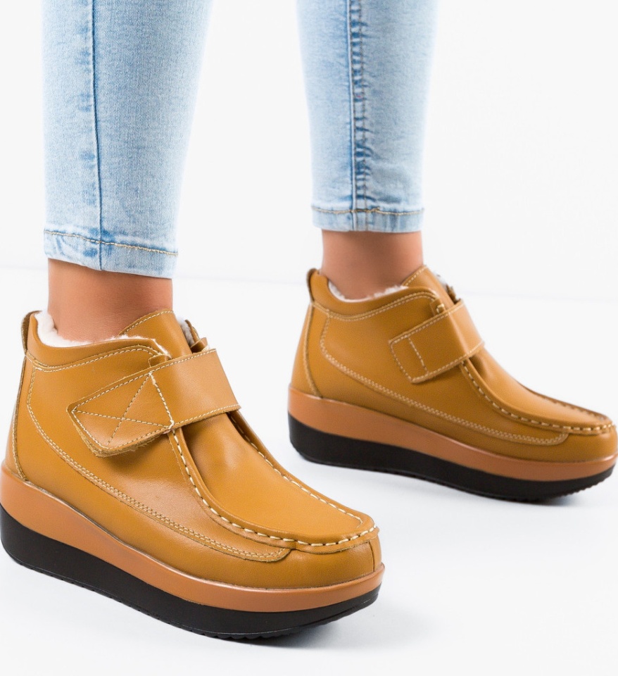 Pantofi Casual Jistry Camel - Img 6