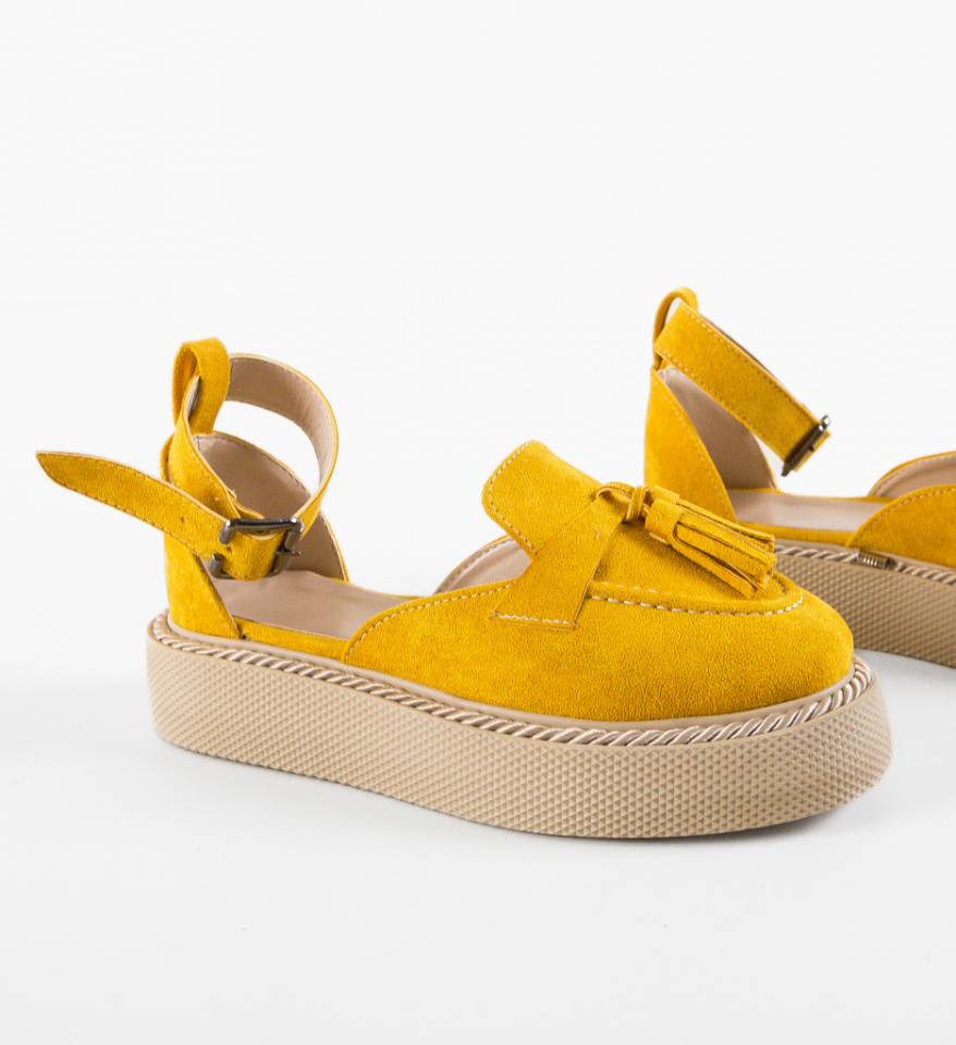 Pantofi Casual Kalin Galbeni - Img 4