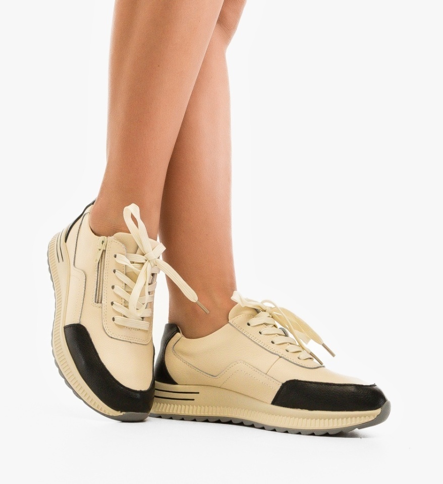 Pantofi Casual Koalka Bej 2 - Img 3