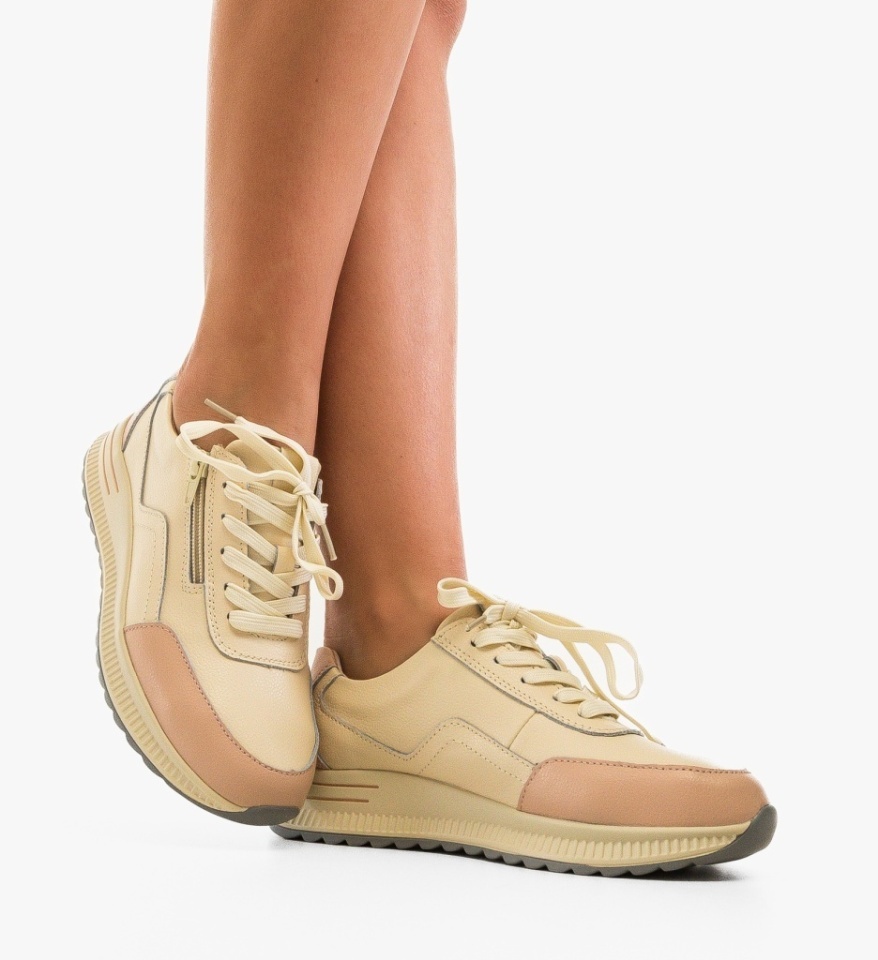 Pantofi Casual Koalka Bej 3 - Img 5