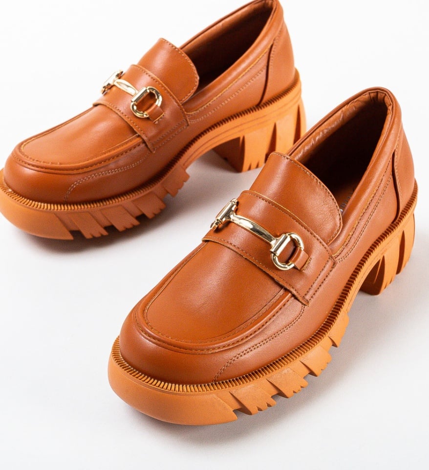 Pantofi casual Kylie Camel - Img 9