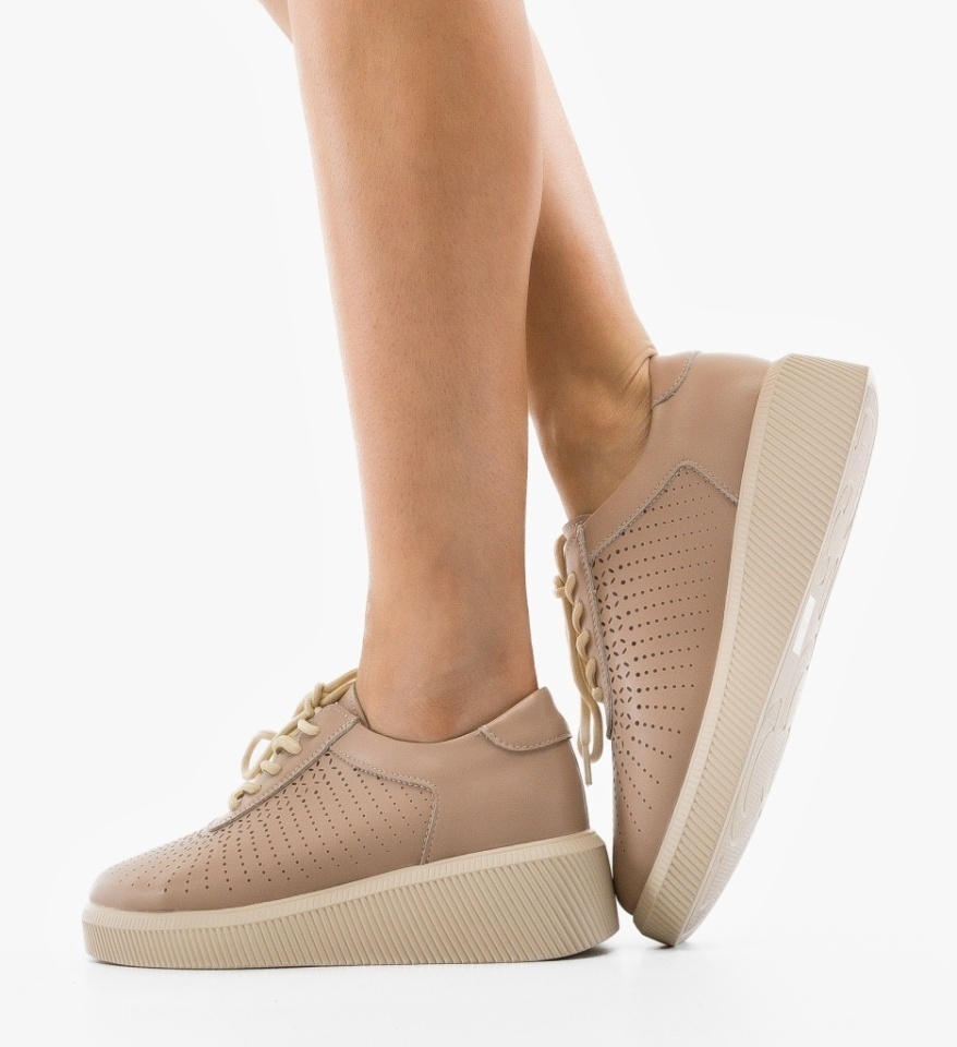 Pantofi Casual Lehe Roz - Img 3