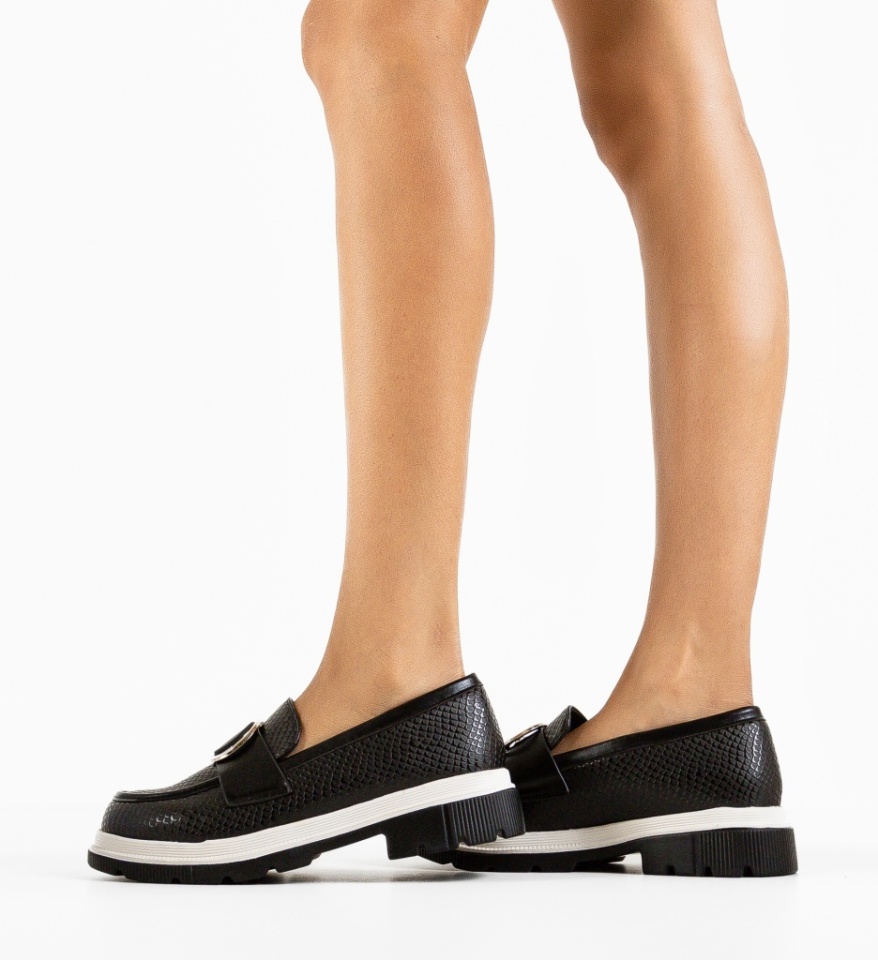 Pantofi Casual Lison Negri - Img 6
