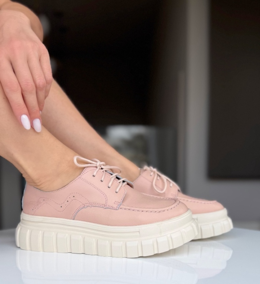Pantofi Casual Loprem Roz - Img 10