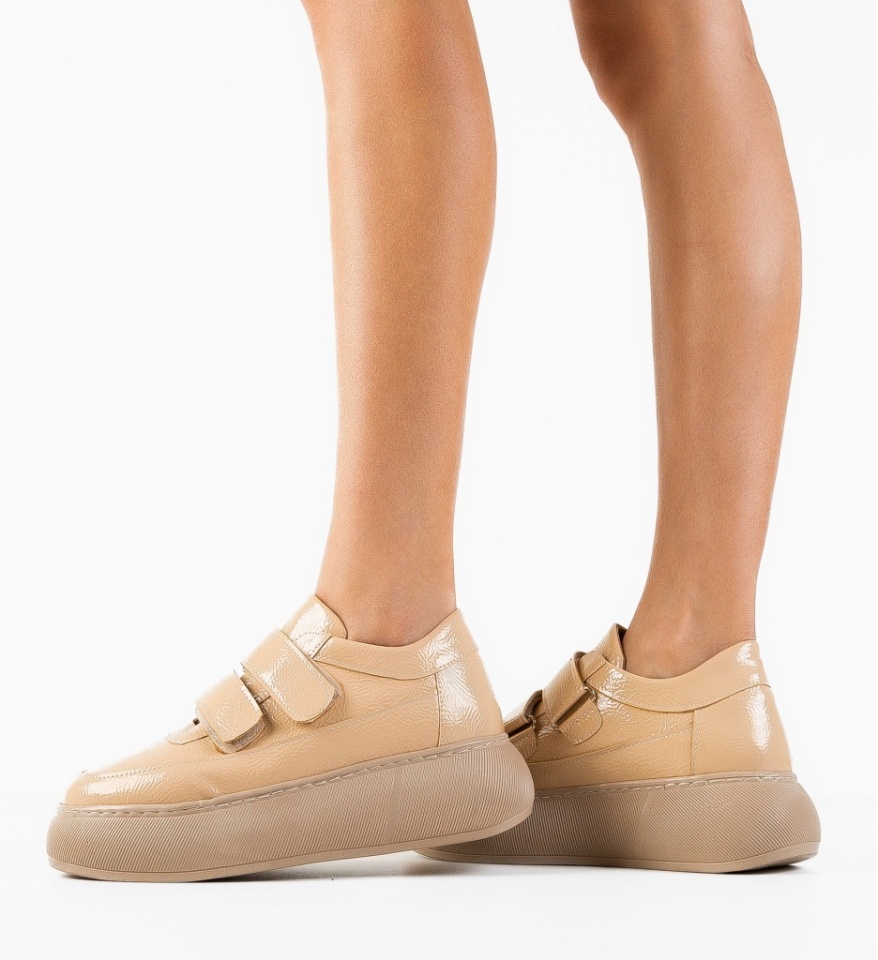 Pantofi Casual Mernera Bej - Img 5
