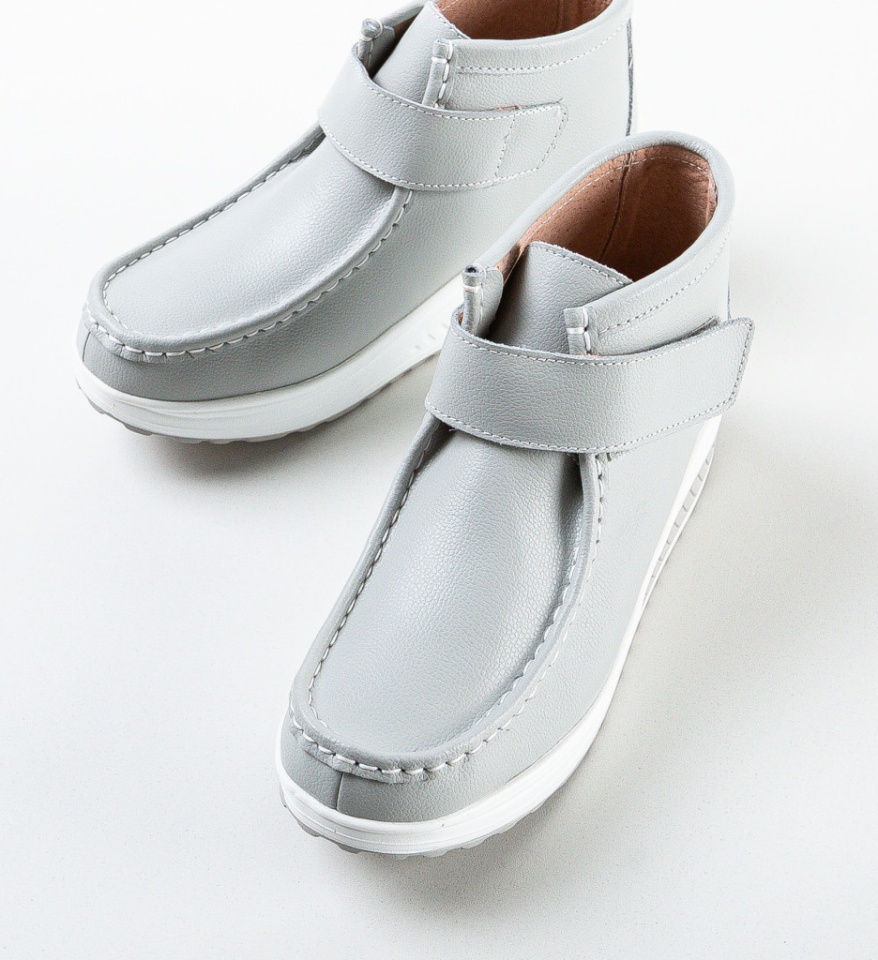 Pantofi Casual Misha Gri - Img 14