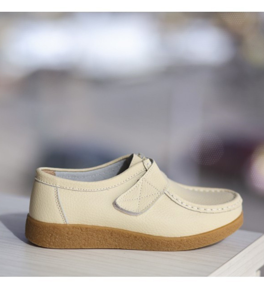 Pantofi Casual Monta Bej - Img 5