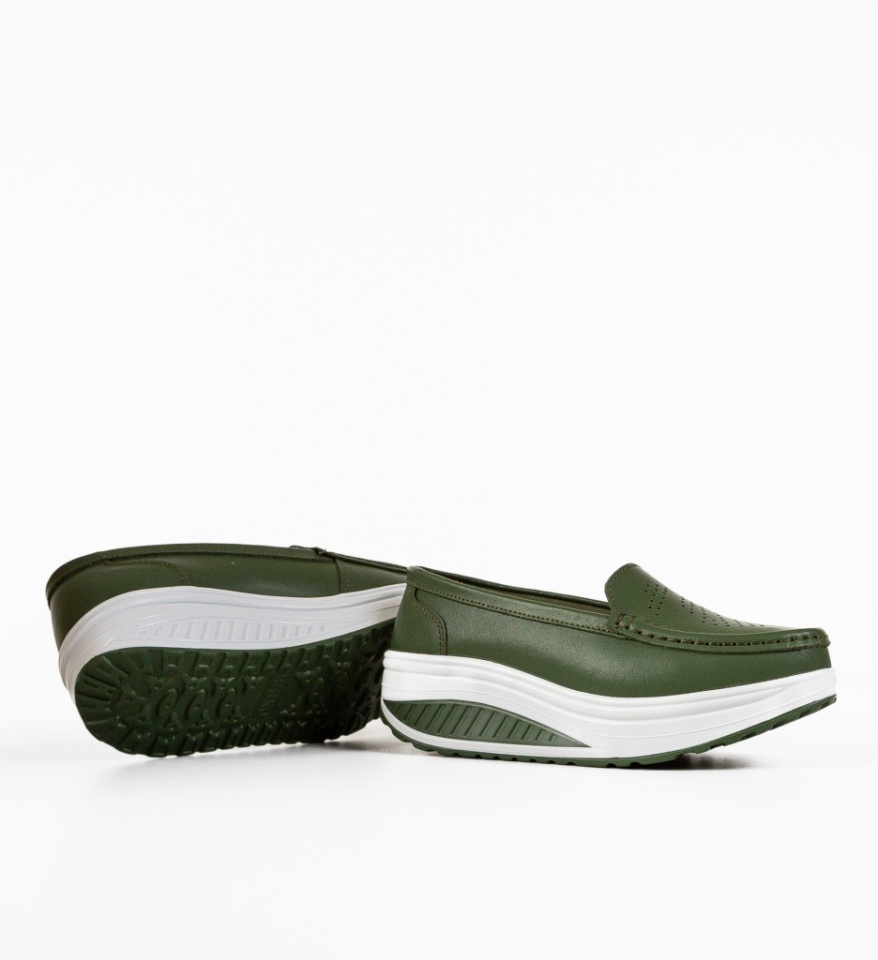Pantofi Casual Musta Verzi - Img 3