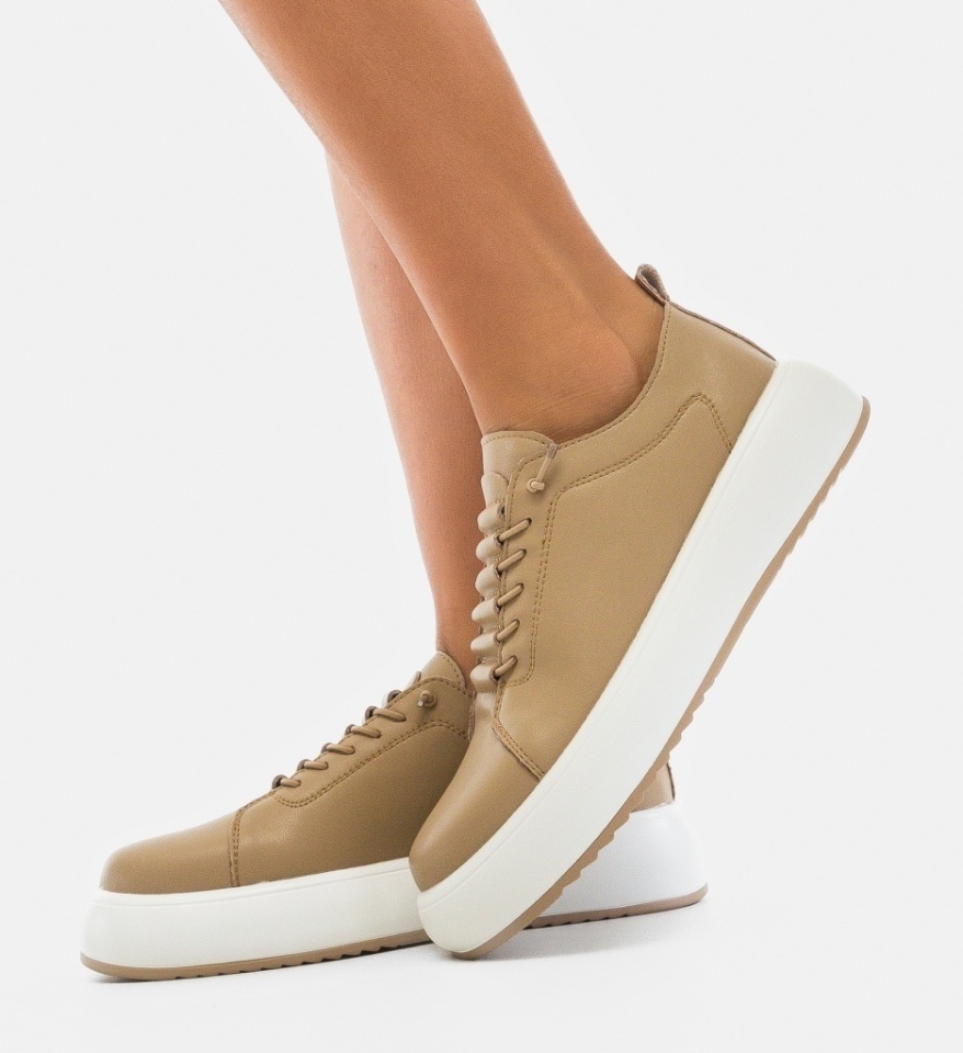 Pantofi Casual Neyn Khaki - Img 5