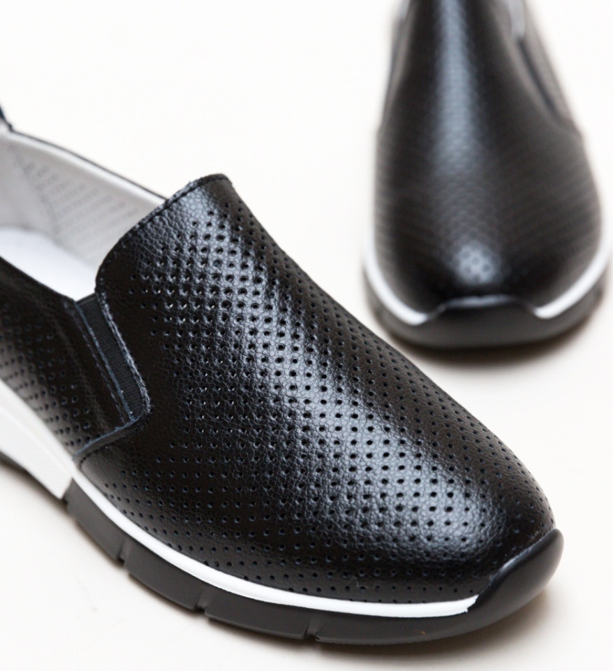 Pantofi Casual Pufine Negri - Img 14