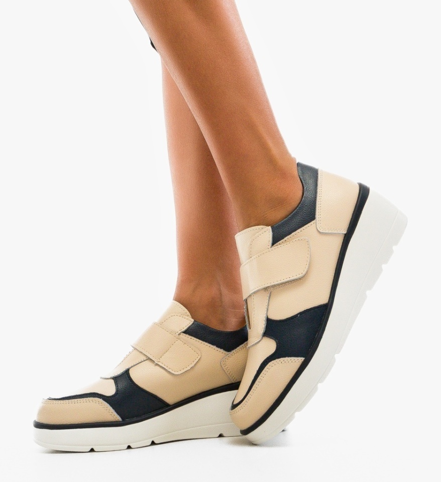 Pantofi Casual Seldon Bej - Img 4