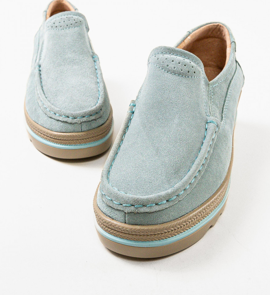 Pantofi Casual Smirno Turcoaz - Img 3