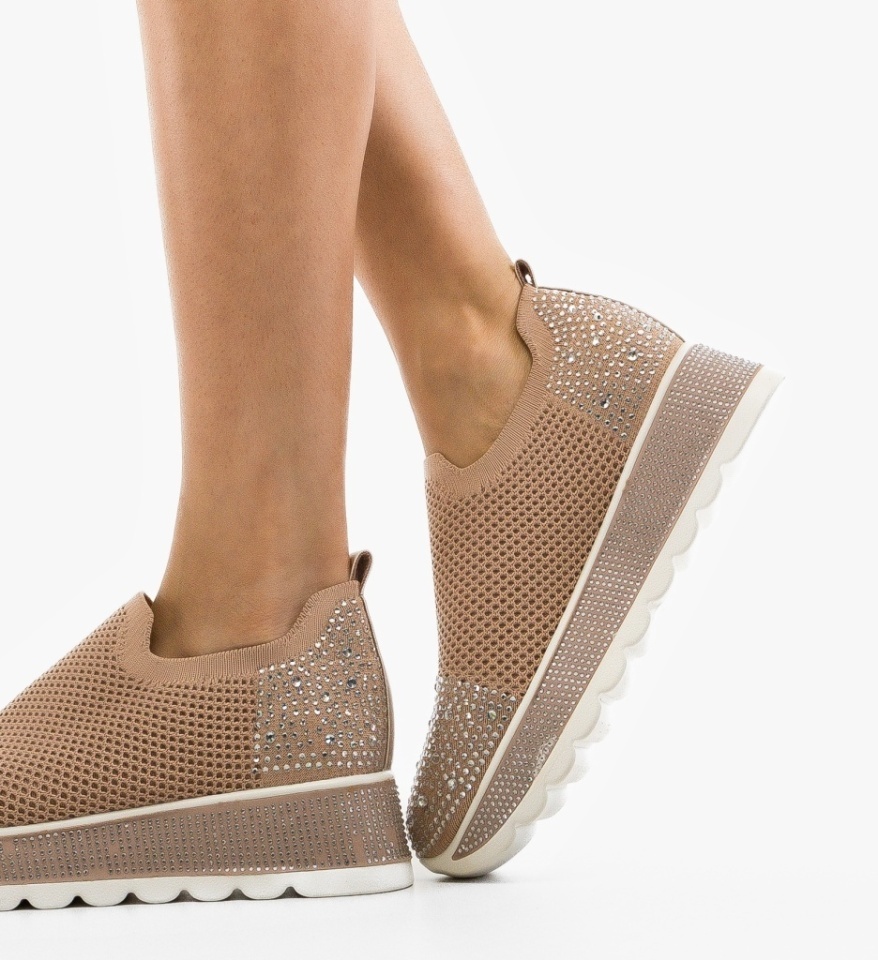 Pantofi Casual Sportif Roz - Img 3