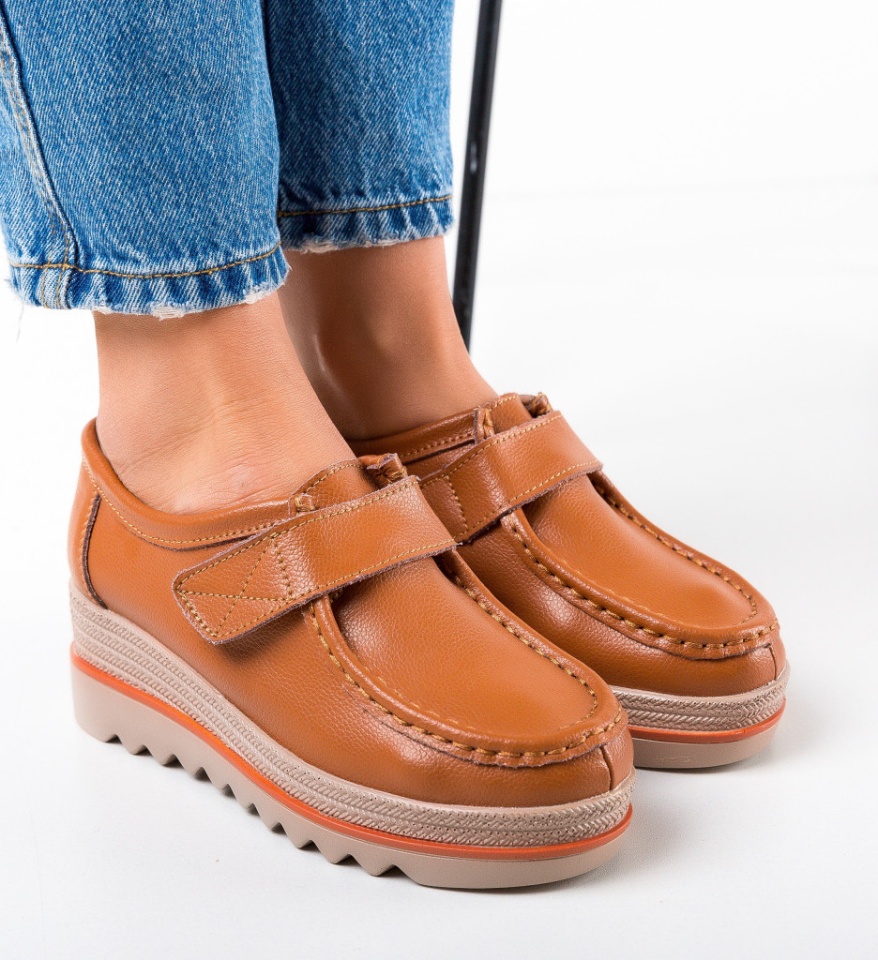 Pantofi Casual Straif Camel - Img 6