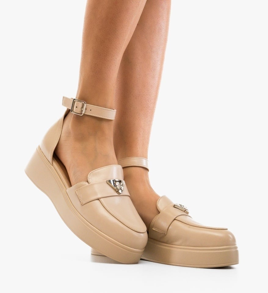 Pantofi casual Terfly Bej - Img 4
