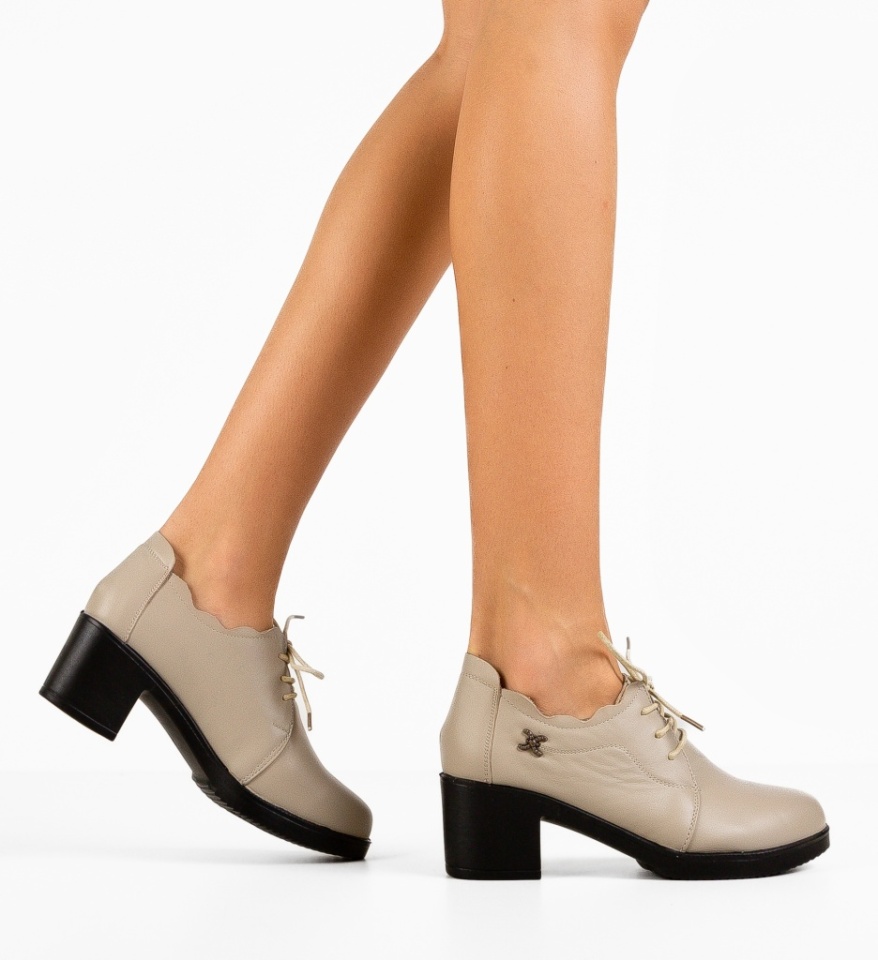 Pantofi Casual Tyborc Bej - Img 6