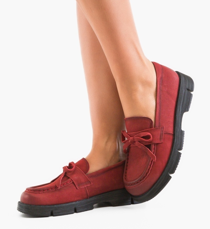 Pantofi Casual Vesa Rosii - Img 5