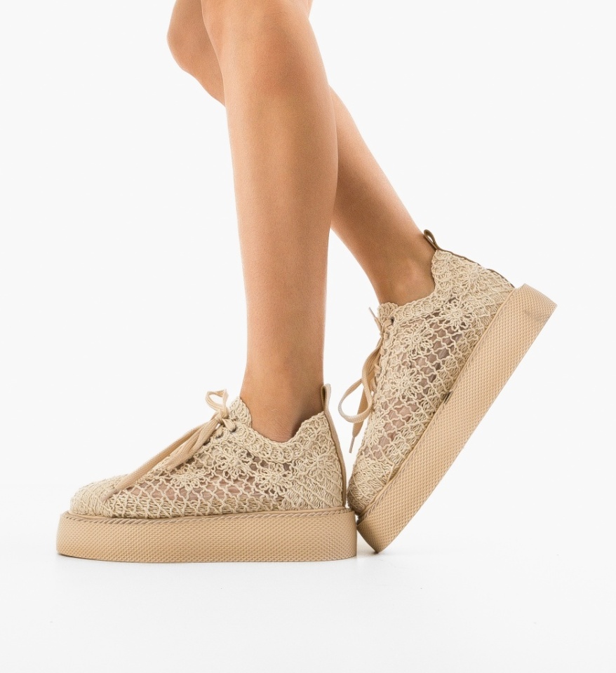 Pantofi Casual Ystory Bej 2 - Img 5