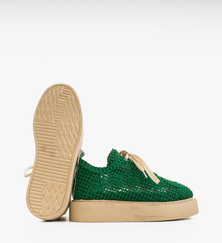Pantofi Casual Ystory Verzi - Img 3