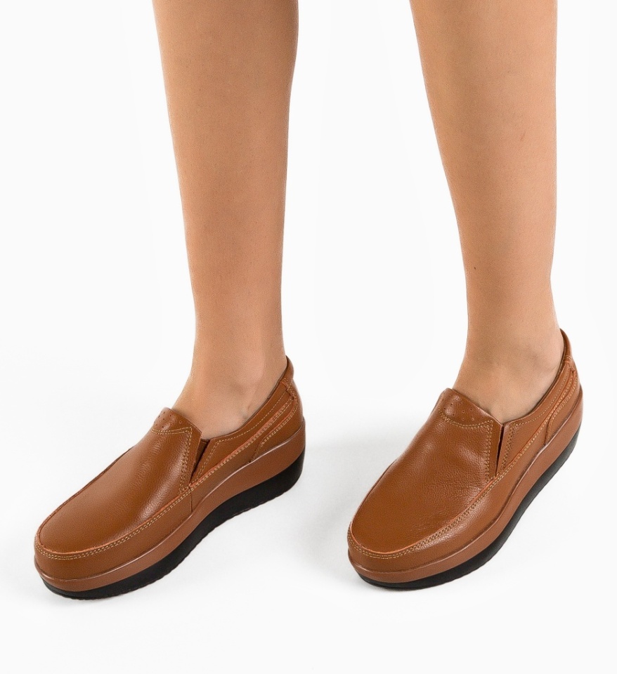 Pantofi Casul Freeman Camel 2 - Img 6