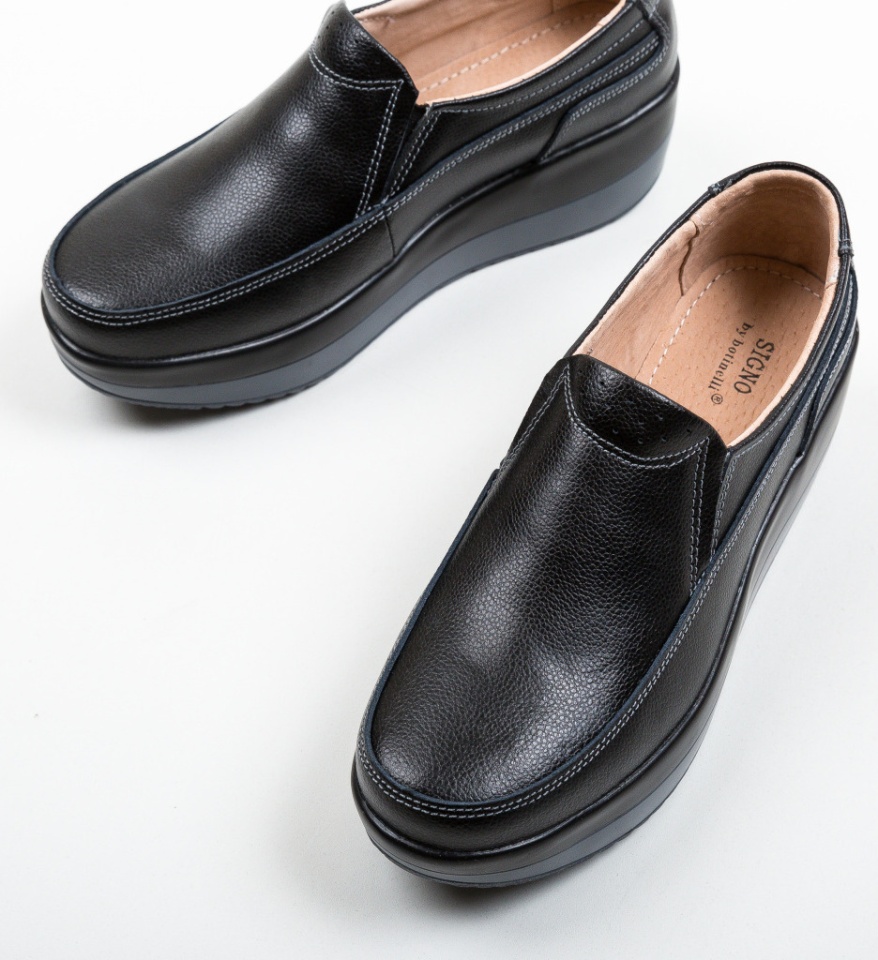 Pantofi Casul Freeman Negri - Img 12