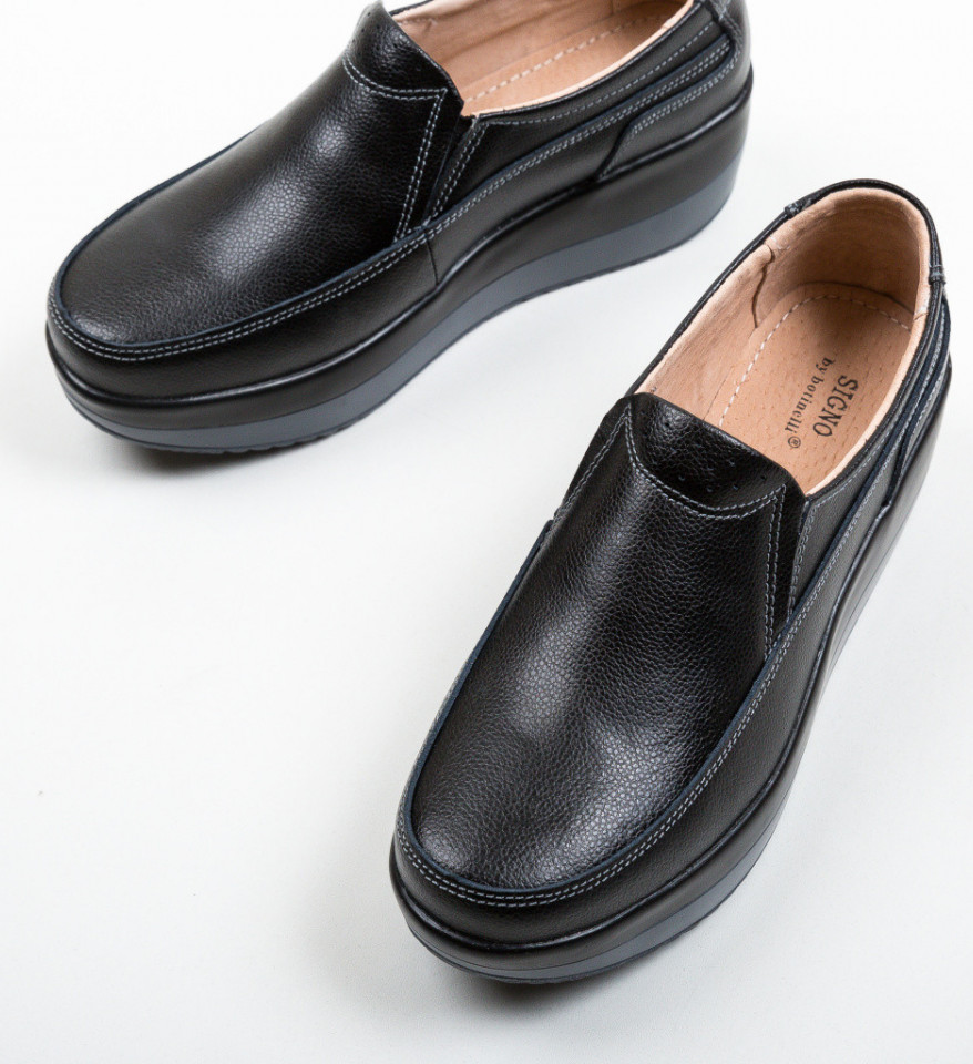 Pantofi Casul Freeman Negri - Img 2