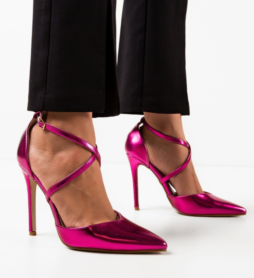 Pantofi cu toc Arpat Fuchsia - Img 6