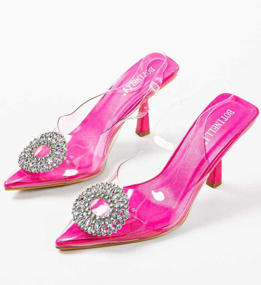 Pantofi cu toc Ecaterina Fuchsia - Img 10
