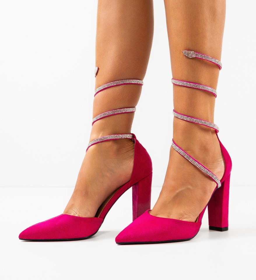 Pantofi cu toc Kyk Fuchsia - Img 6